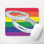 Gay Lesbian Wedding Mousepad (Mit Mouse)