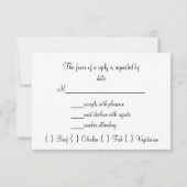 Gay Lesbian Wedding RSVP Gold, Schokolade Brown (Rückseite)