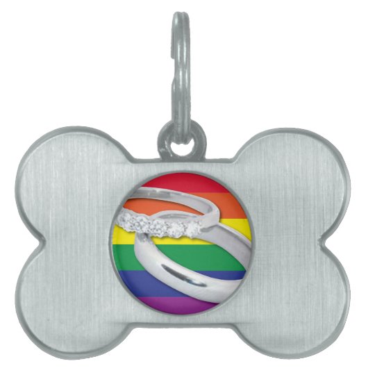 Gay Lesbian Wedding Tiermarke (Vorderseite)
