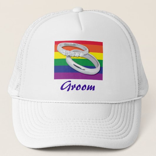 Gay Lesbian Wedding Truckerkappe (Vorderseite)