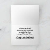 Gay Lesbian Wedding Two Brides Karte (Innenseite)