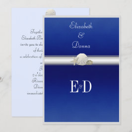 Gay/Lesbische HochzeitEinladung Starfish Sand Doll Einladung