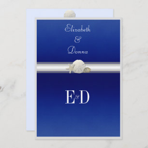 Gay/Lesbische HochzeitEinladung Starfish Sand Doll Einladung