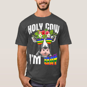 Gay LGBT Cow Bauer Design for Cow Animal Lover ( T-Shirt