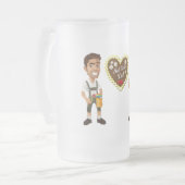 Gay LGBT Oktoberfest-Tasse Mattglas Bierglas (Vorderseite Links)