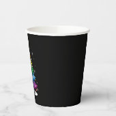Gay LGBT Pride Rainbow Christmas Tree Merry Xmas Pappbecher (Links)