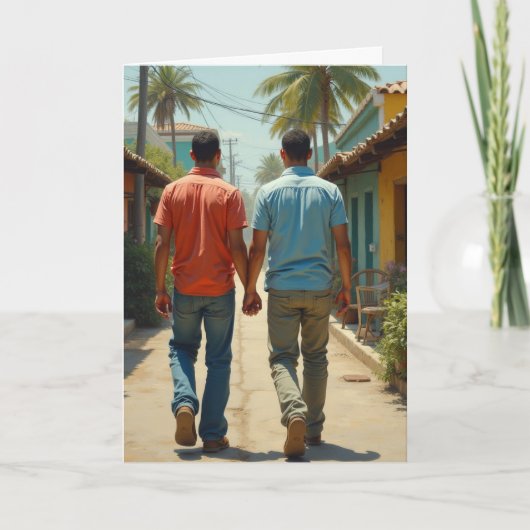 Gay Lgbtq letzte Nacht war magisch Karte (Vorderseite)