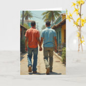 Gay Lgbtq letzte Nacht war magisch Karte (Gelbe Blume)