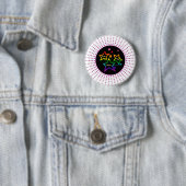 Gay LGBTQ Pride Stars Rainbow Button (Beispiel)