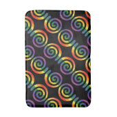 Gay LGBTQ Rainbow Pride Modernes Muster Badematte (Vorderseite Vertikal)