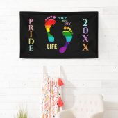 Gay LGBTQ Rainbow Pride Month Step My Life Fee Banner (Insitu)