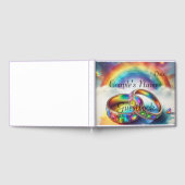 Gay Lgbtq, Rainbow Rings Wedbook Gästebuch (Voll)