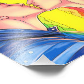 Gay Liebe macht Ihren Regenbogen Fotodruck (Ecke)