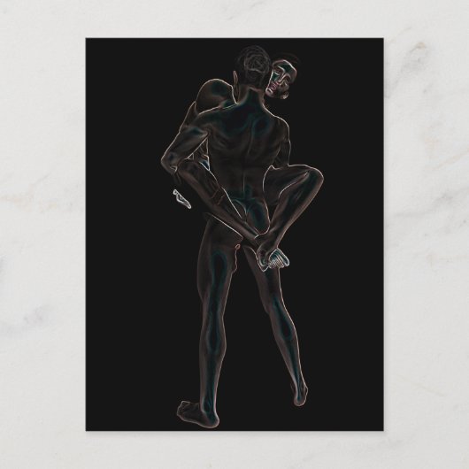 Gay-Liebe Postkarte (Vorderseite)