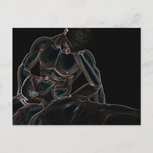 Gay-Liebe Postkarte (Vorderseite)