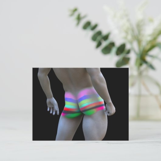 Gay Liebe Postkarte (Stehend Vorderseite)