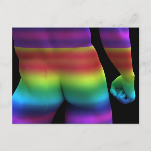 Gay Liebe Rainbow Postkarte (Vorderseite)