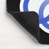 GAY LIEBE SYMBOLS BLUE -.pnng Mousepad (Ecke)