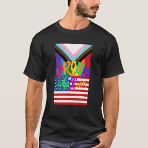 Gay Liebe USA Proud LGBTQ+ Niedliche Ästhetik T-Shirt