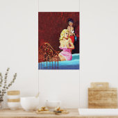 Gay Liebe Vintag Pulszeitschrift Cover Art Poster (Küche)