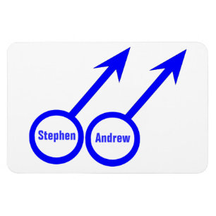 Gay Liebhaber individualisierbares Premium Magnet