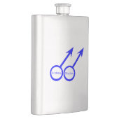 Gay Lovers Anpassbare Flasche Flachmann (Rechts)