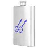 Gay Lovers Anpassbare Flasche Flachmann (Links)