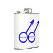 Gay Lovers Anpassbare Flasche Flachmann (Rechts)