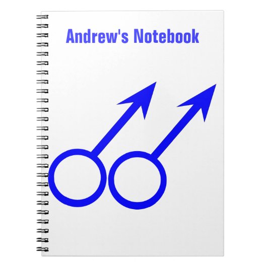 Gay Lovers Anpassbare Notebooks Notizblock (Vorderseite)