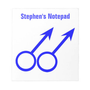 Gay Lovers Anpassbarer Editor Notizblock