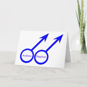 Gay Lovers Custom Grußkarte Karte