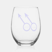 Gay Lovers individuell anpassbar Weinglas Ohne Stiel (Rückseite)