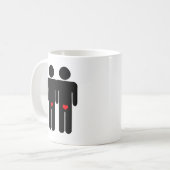 Gay Lovers Kaffeetasse (Vorderseite Links)