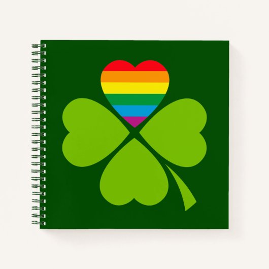Gay Lucky Clover Notizblock (Vorderseite)