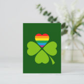 Gay Lucky Clover Postkarte (Stehend Vorderseite)