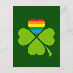 Gay Lucky Clover Postkarte