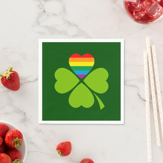 Gay Lucky Clover Serviette (Beispiel)