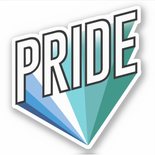 Gay Male Pride Burst Aufkleber (Vorderseite)