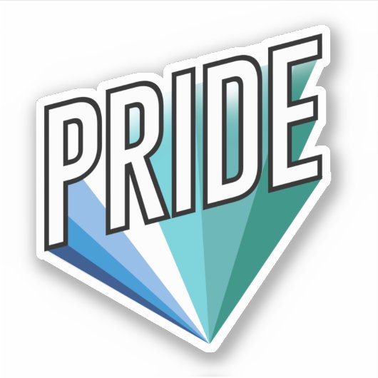 Gay Male Pride Burst Aufkleber (Vorderseite)