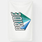 Gay Male Pride Burst Banner (Vertikal)