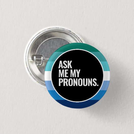 Gay Male Pride Button (Vorne & Hinten)