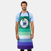 Gay Male Pride Cat - Seien Sie selbst Schürze (Getragen)