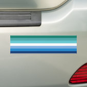 Gay Male Pride Flag (Azurblau) Autoaufkleber (Auf Auto)