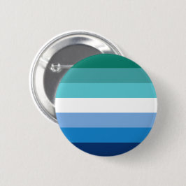 Gay Male Pride Flag (Azurblau) Button
