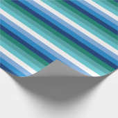 Gay-Male-Pride-Flag (Azurblau) Geschenkpapier (Ecke)