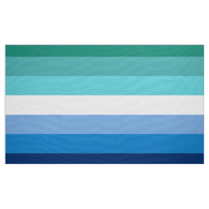 Gay-Male-Pride-Flag (Azurblau) Stoff
