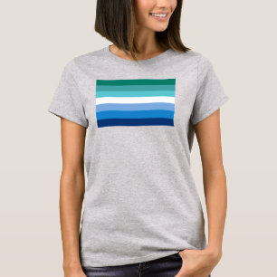 Gay Male Pride Flag (Azurblau) T-Shirt