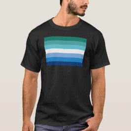 Gay-Male-Pride-Flag (Azurblau) T-Shirt