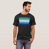 Gay-Male-Pride-Flag (Azurblau) T-Shirt (Vorne ganz)
