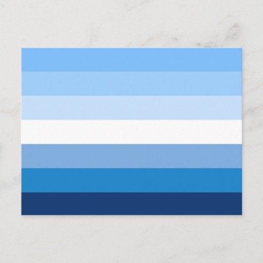 Gay Male Pride Flag (blau) Postkarte (Vorderseite)